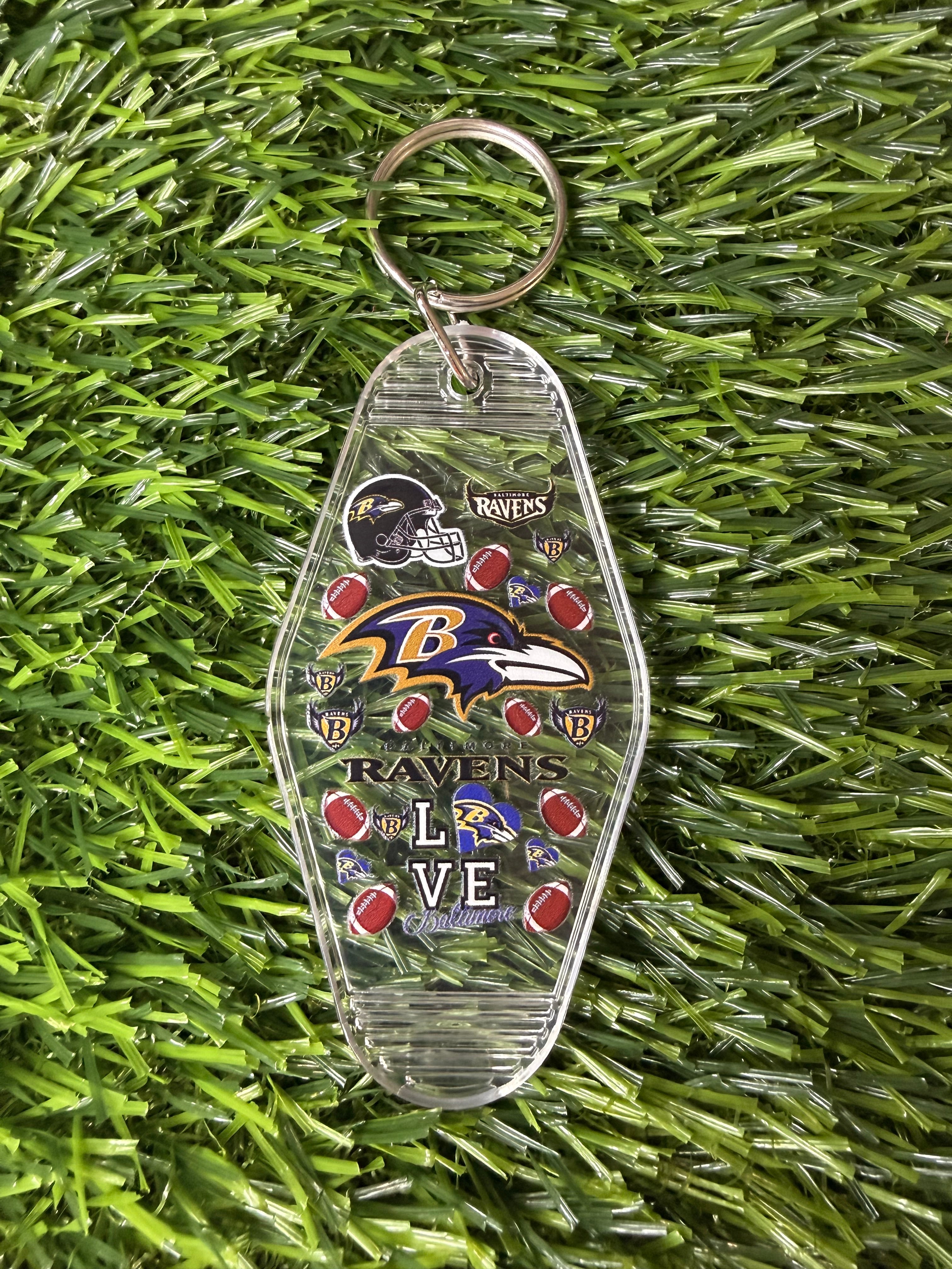 #345- Football Collection Motel Keychains