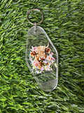 #316- Cow Collection Motel Keychains