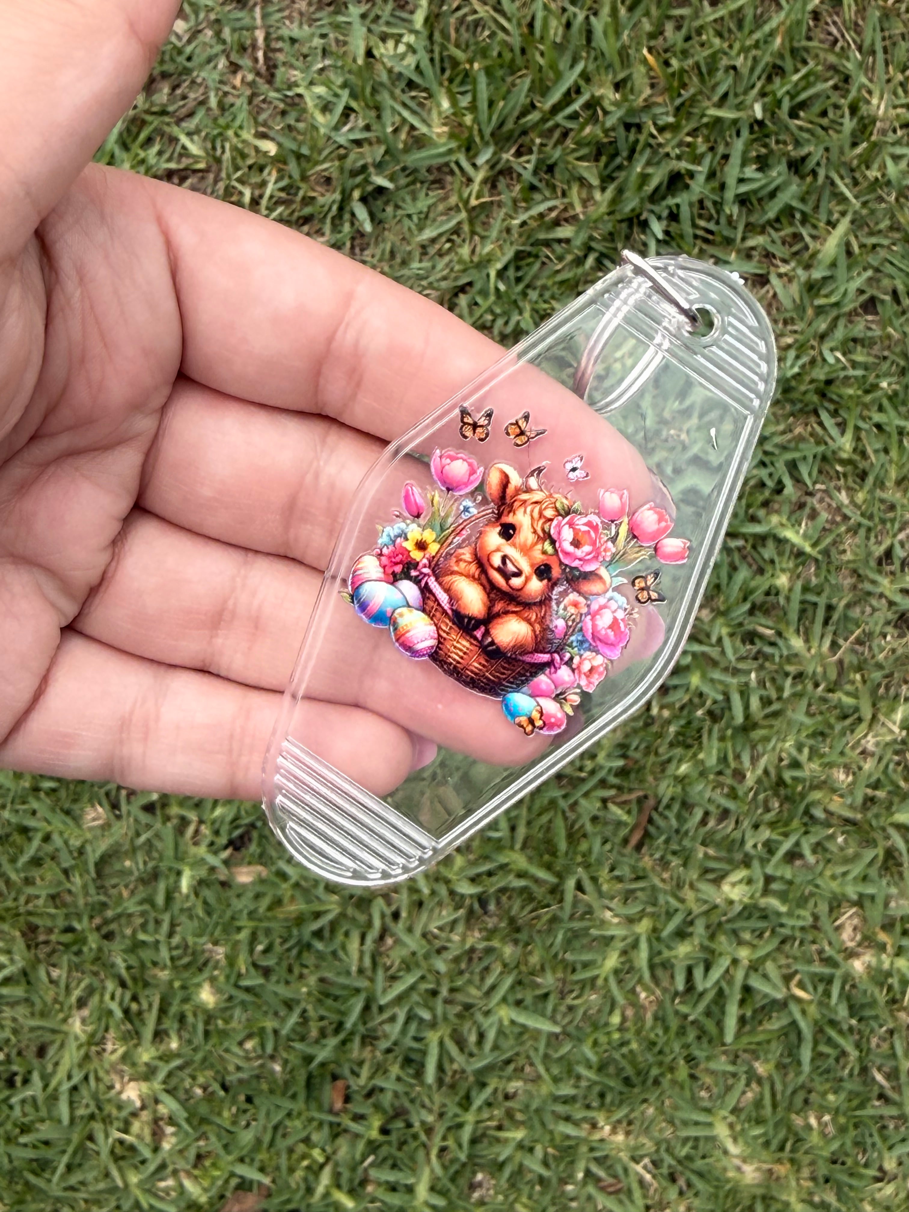 #22- Cow Collection Motel Keychains