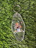 #300- Cow Collection Motel Keychains