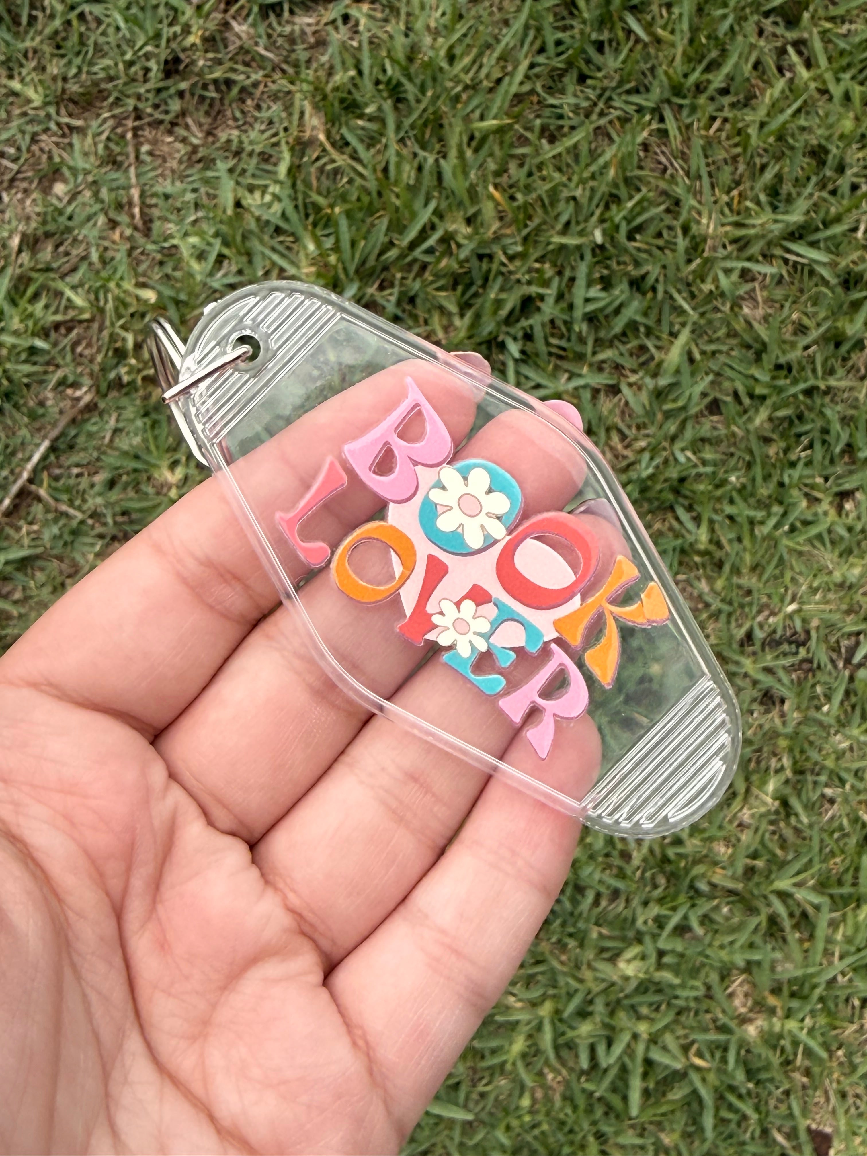 #82- Book Collection Motel Keychains