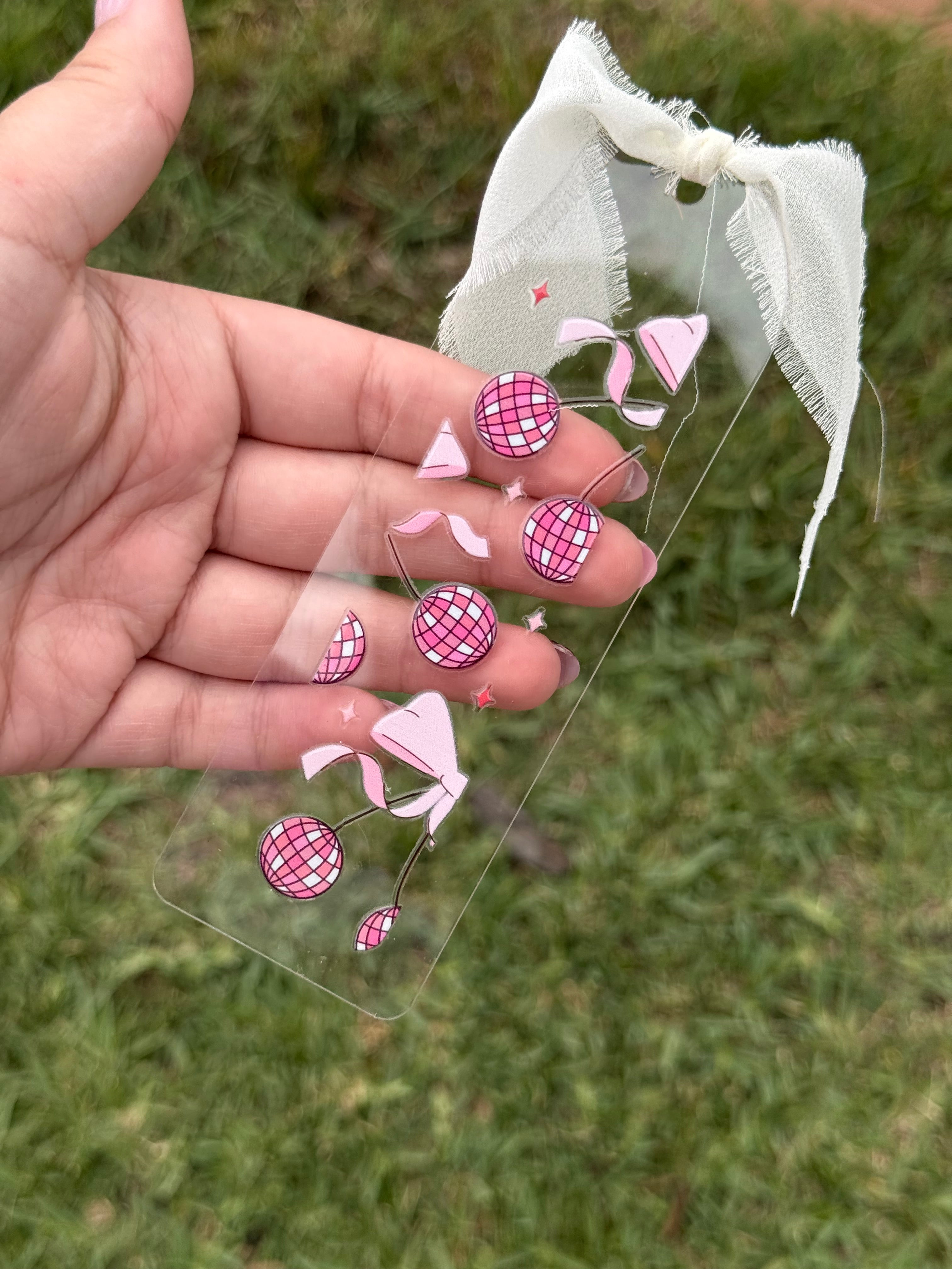 #154- Pink Coquette Collection Large Bookmarks