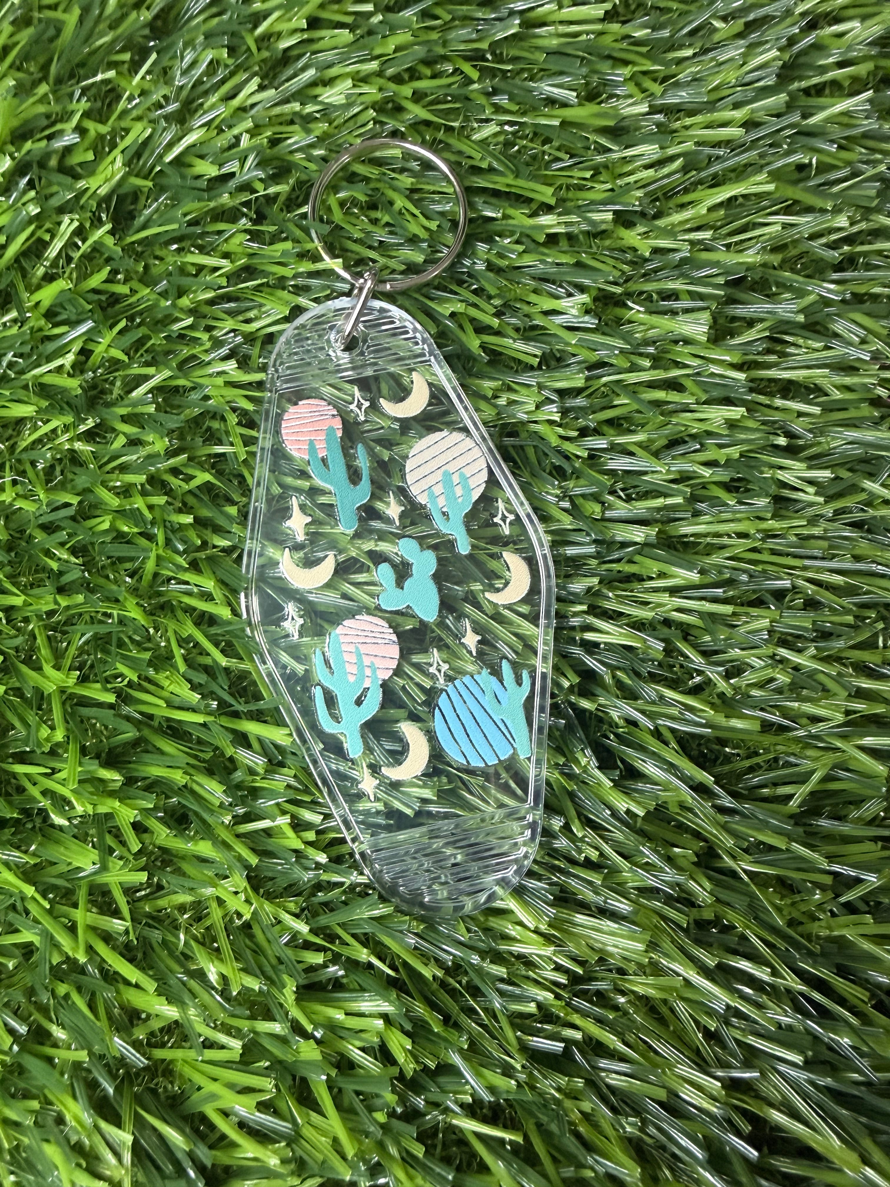 #373- Faith & Designs Collection Motel Keychains