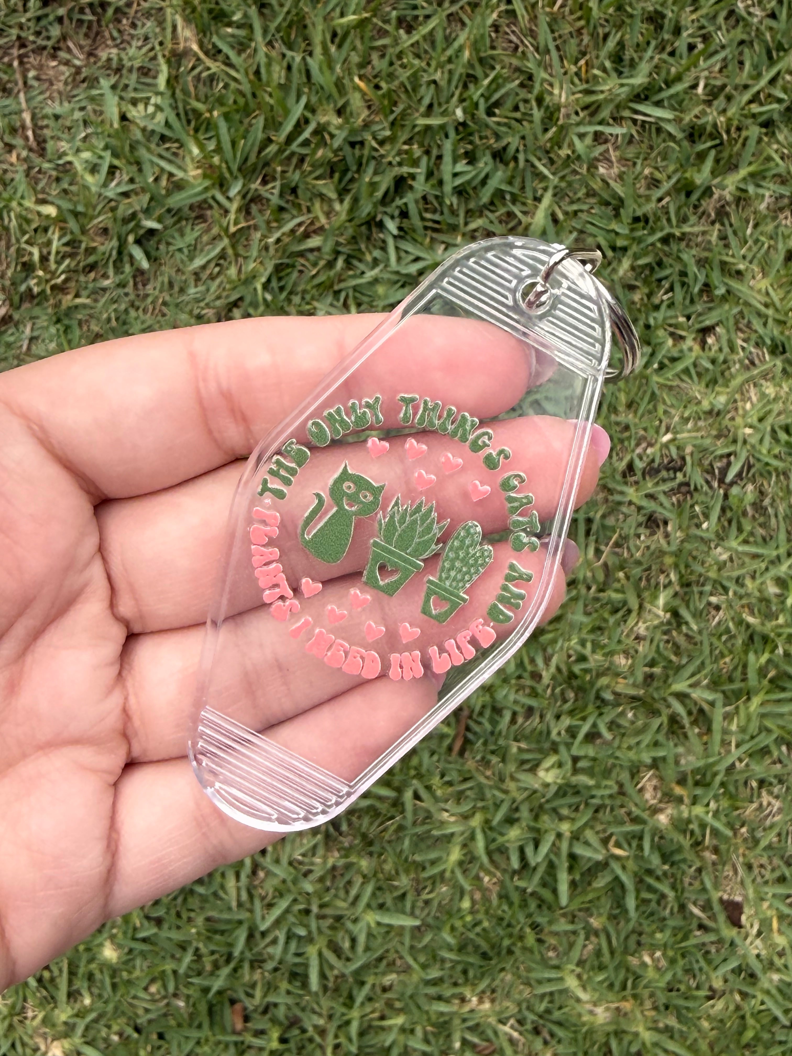 #2- Plant Collection Motel Keychains