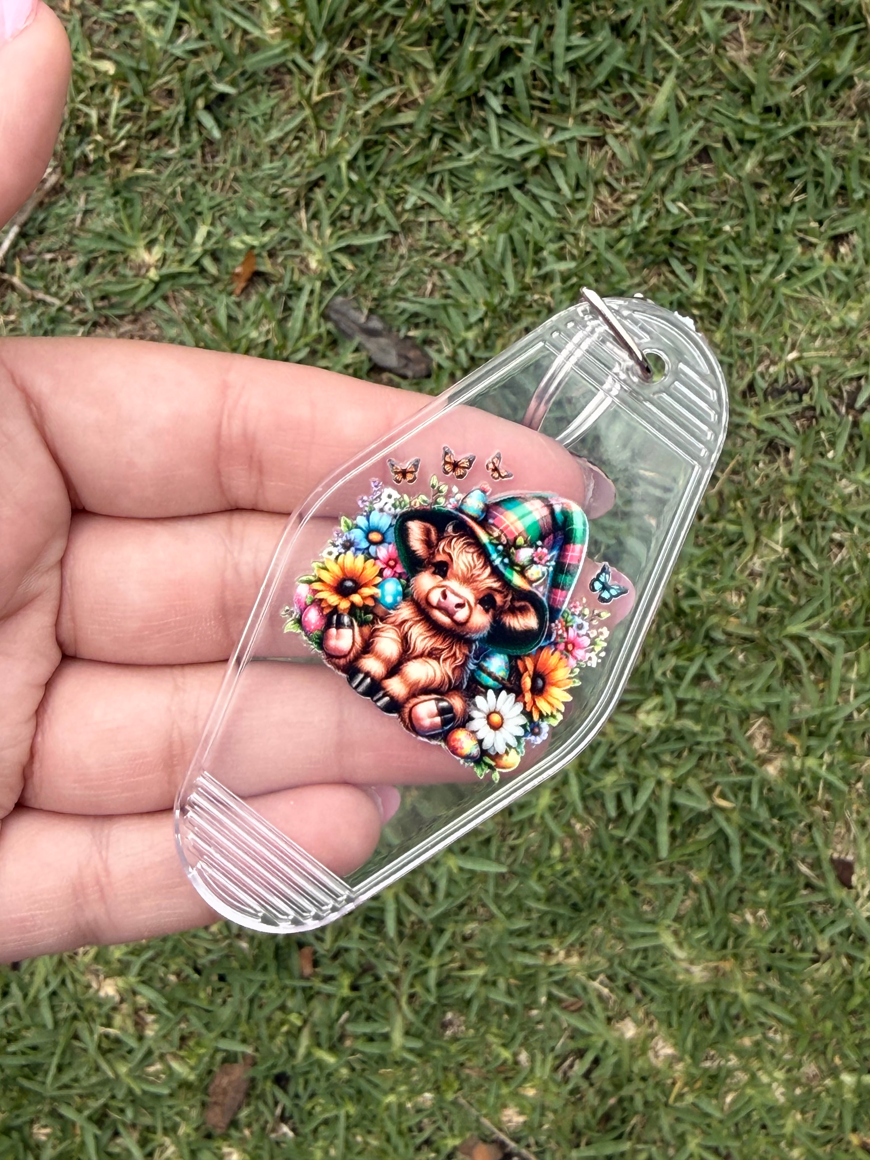 #30- Cow Collection Motel Keychains