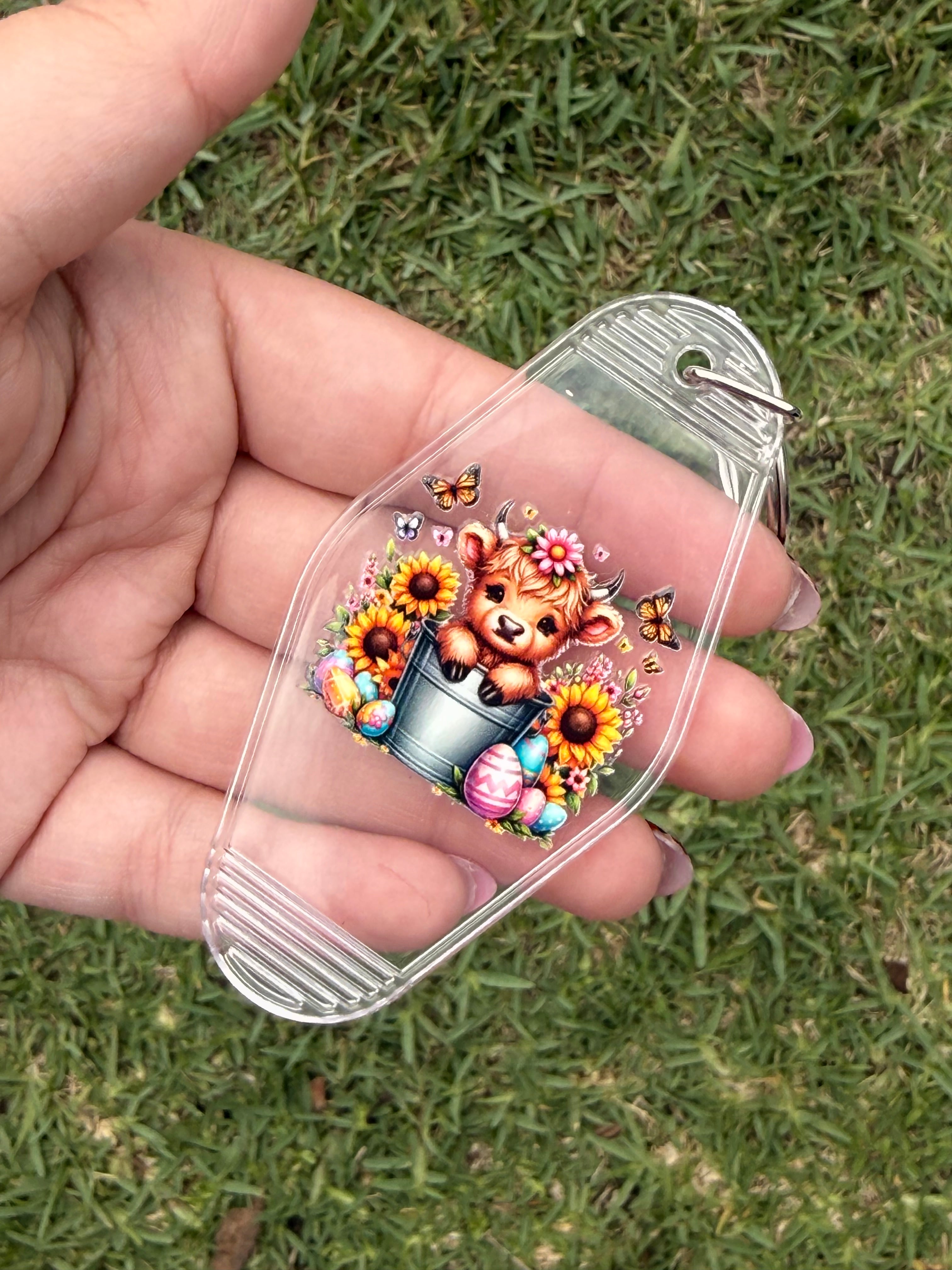 #33- Cow Collection Motel Keychains