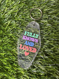 #415- Faith Collection Motel Keychains