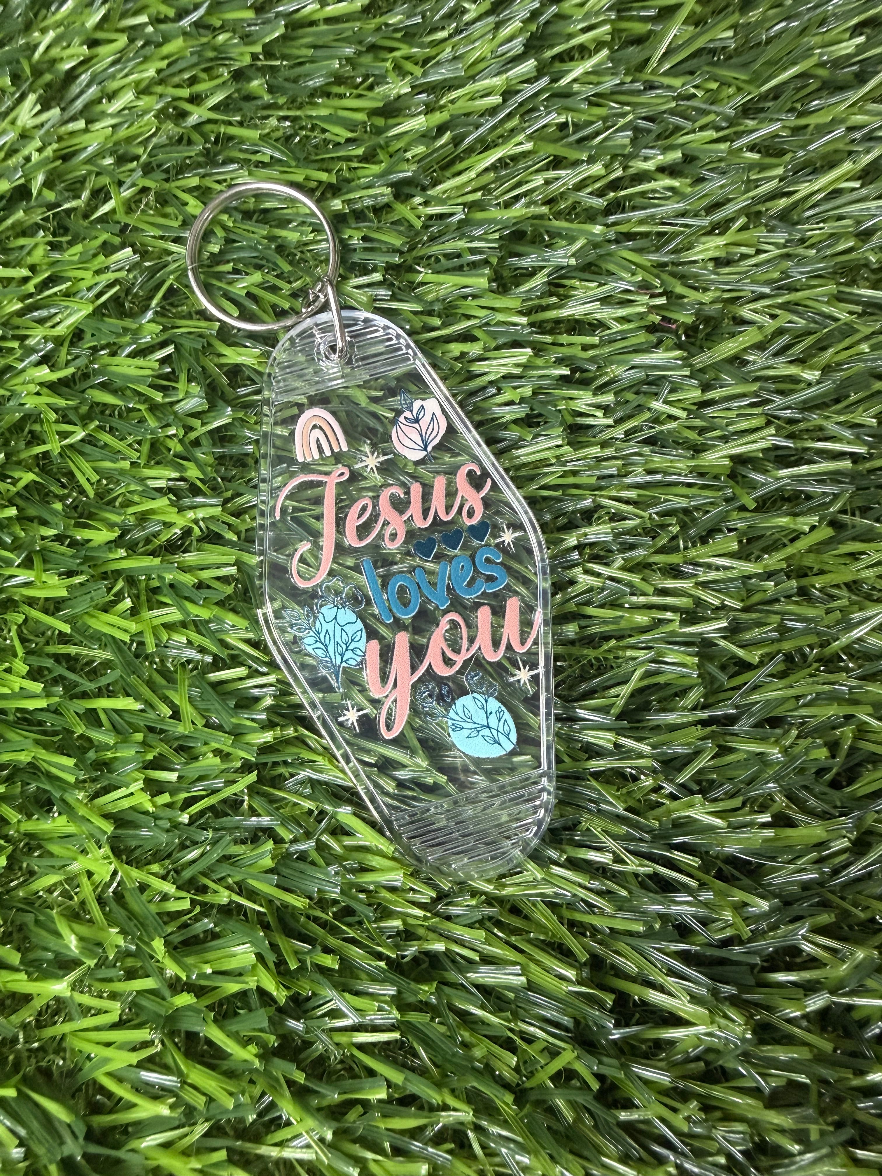 #365- Faith & Designs Collection Motel Keychains