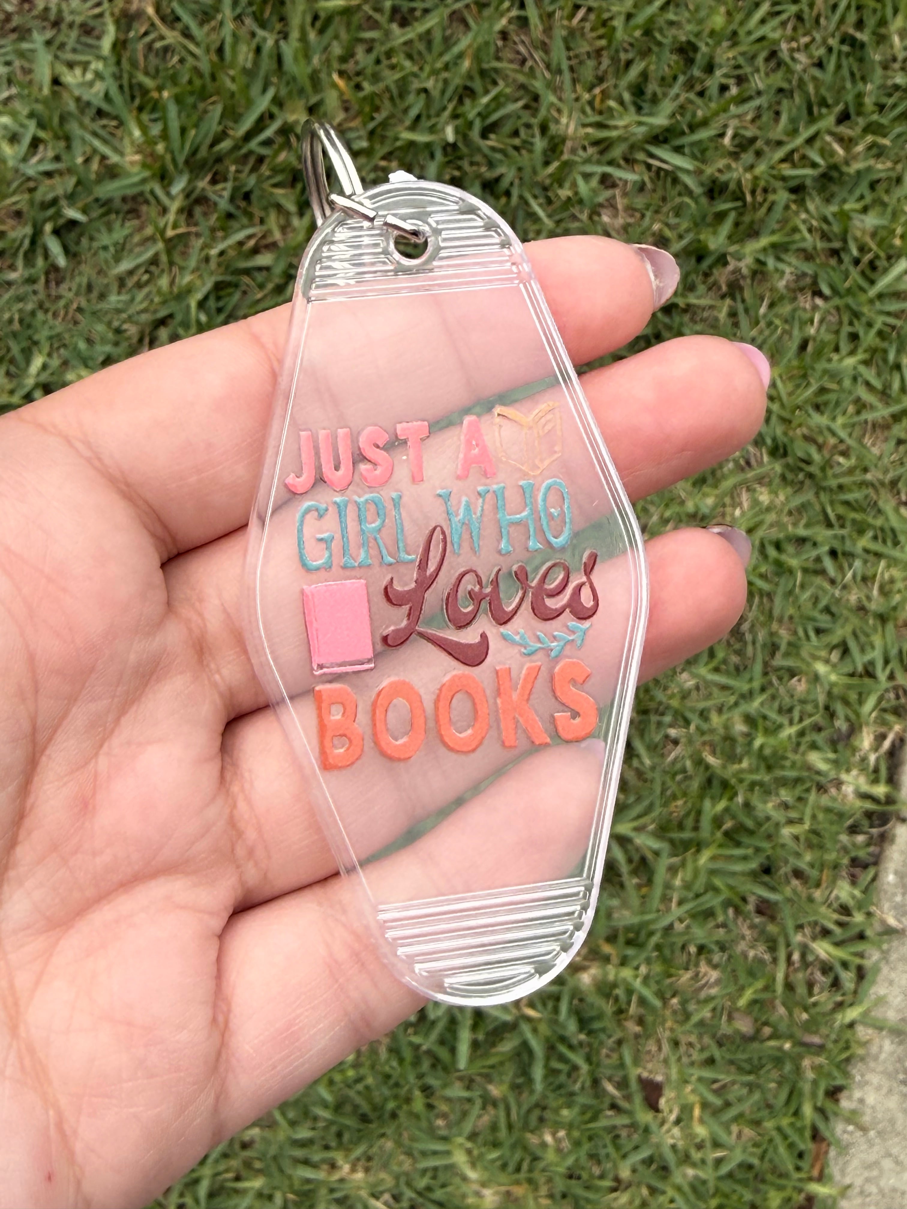 #73- Book Collection Motel Keychains