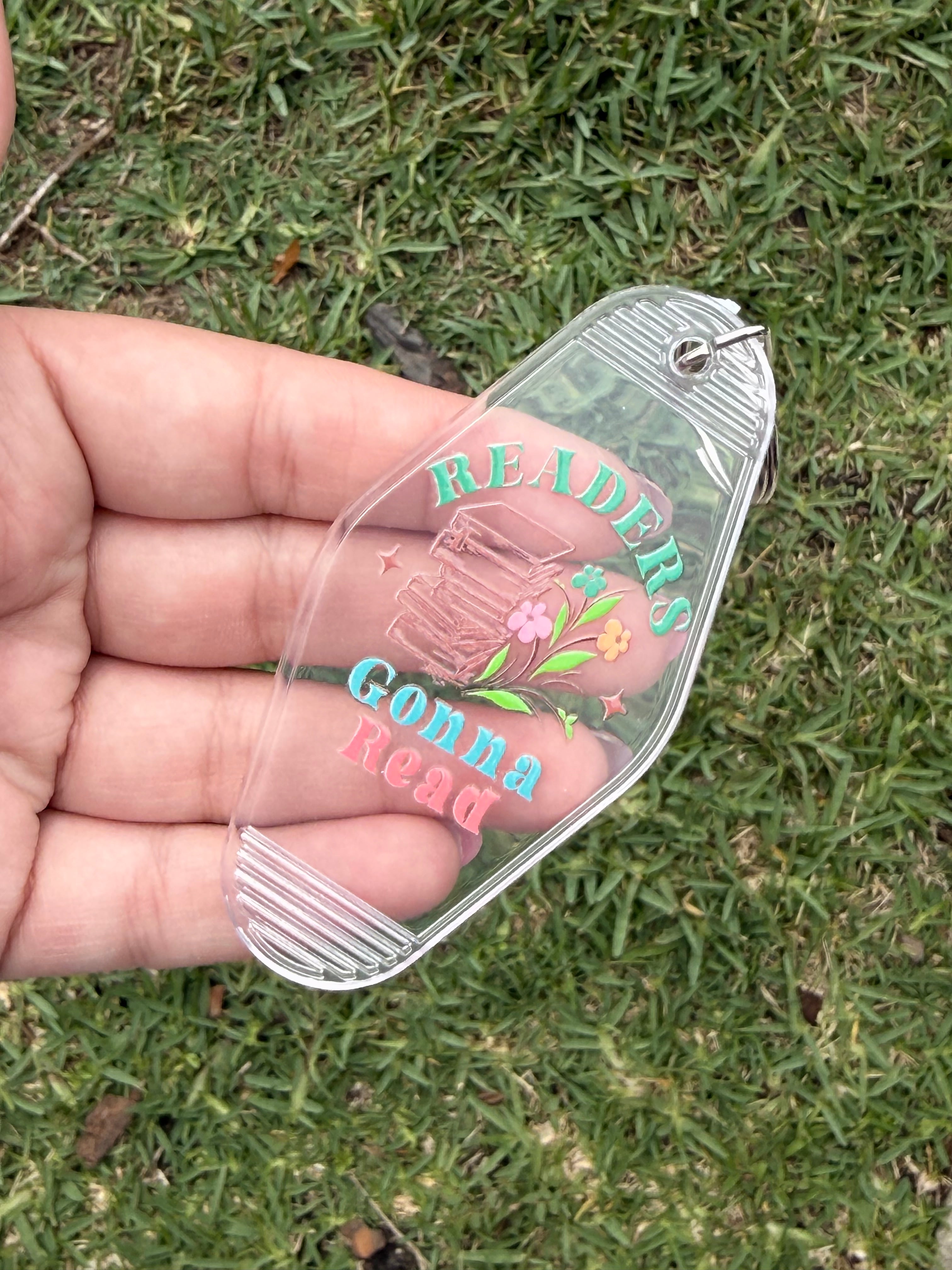 #84- Book Collection Motel Keychains