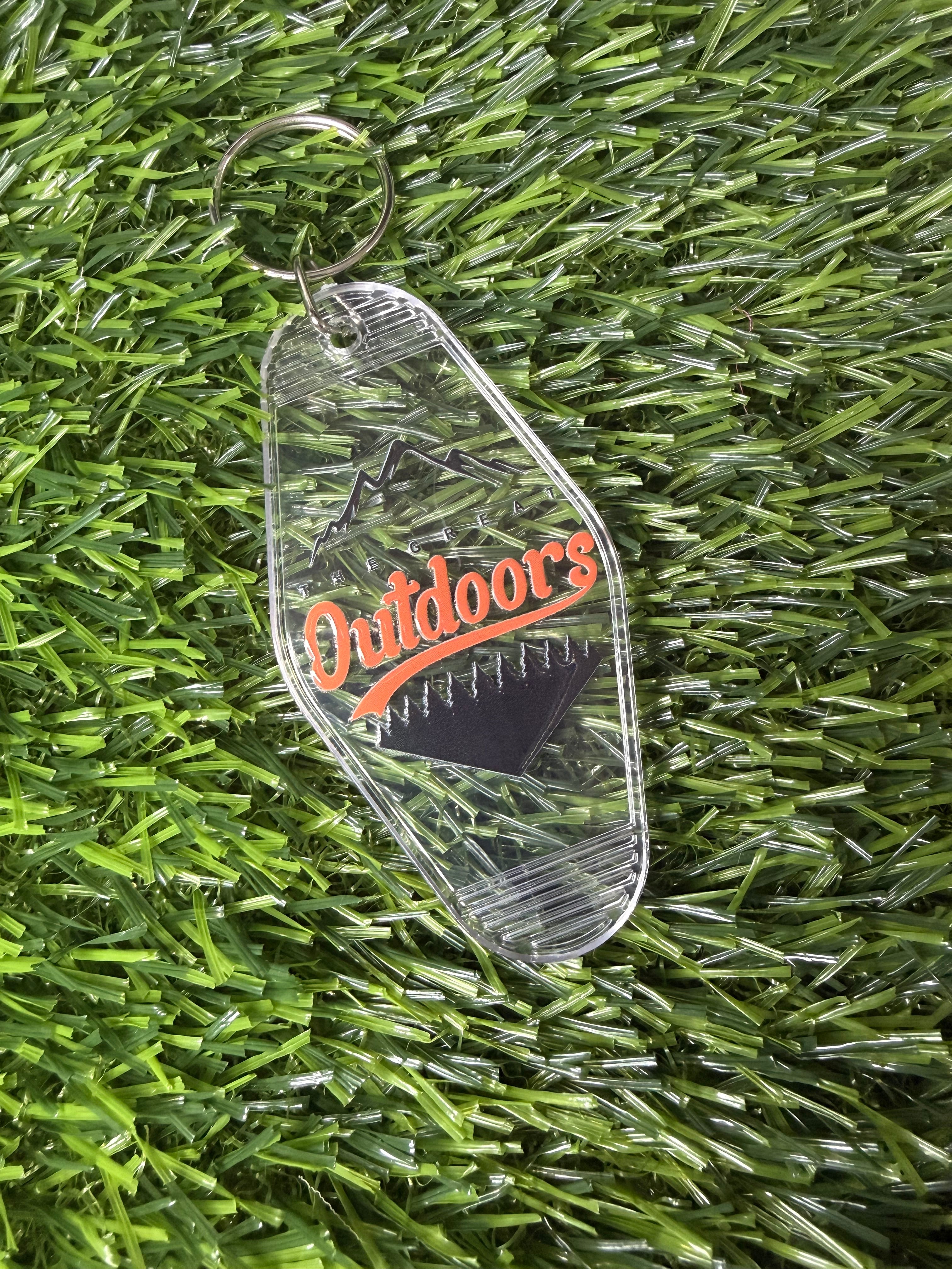 #392- Outdoor Collection Motel Keychains