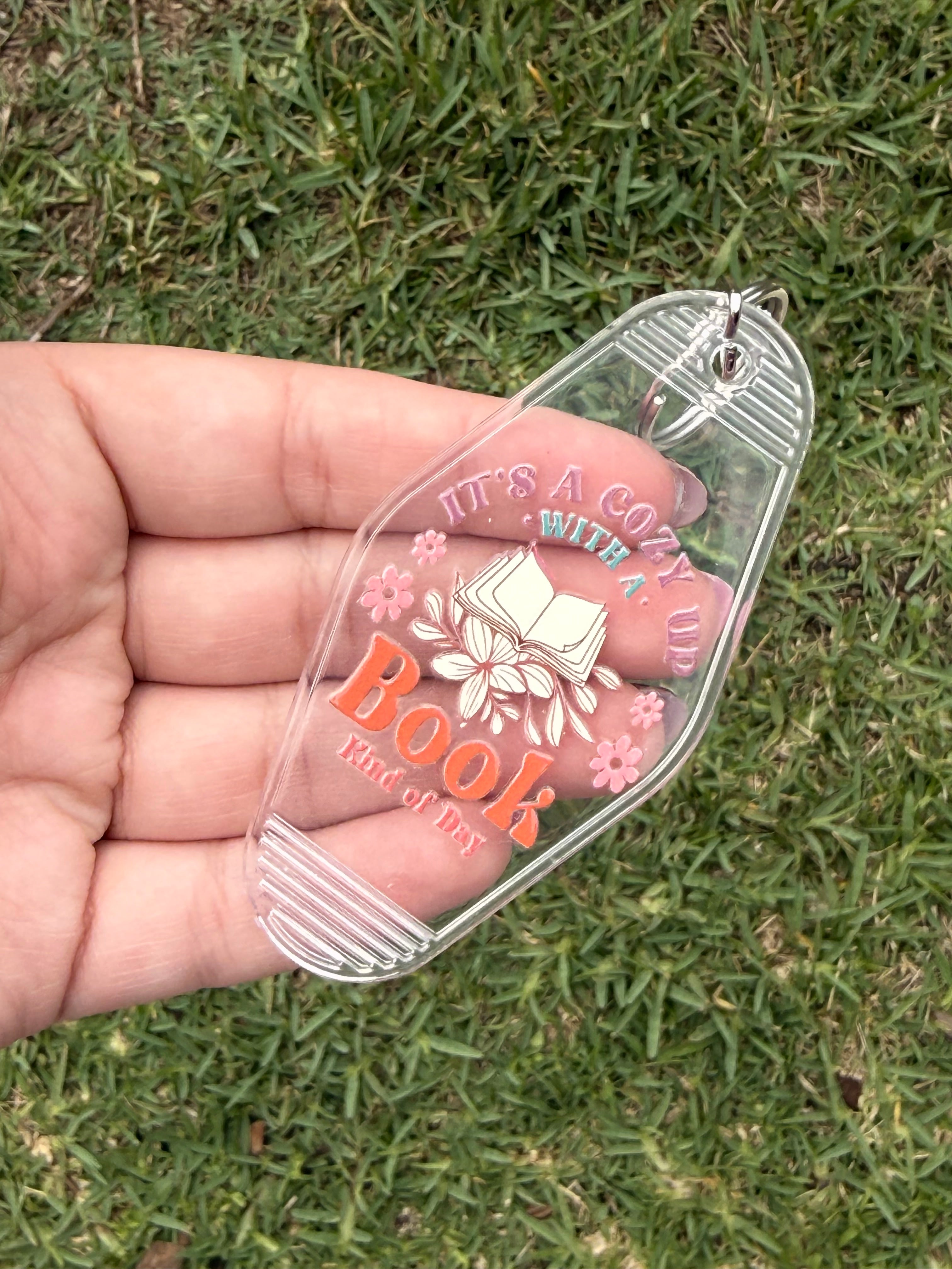 #79- Book Collection Motel Keychains
