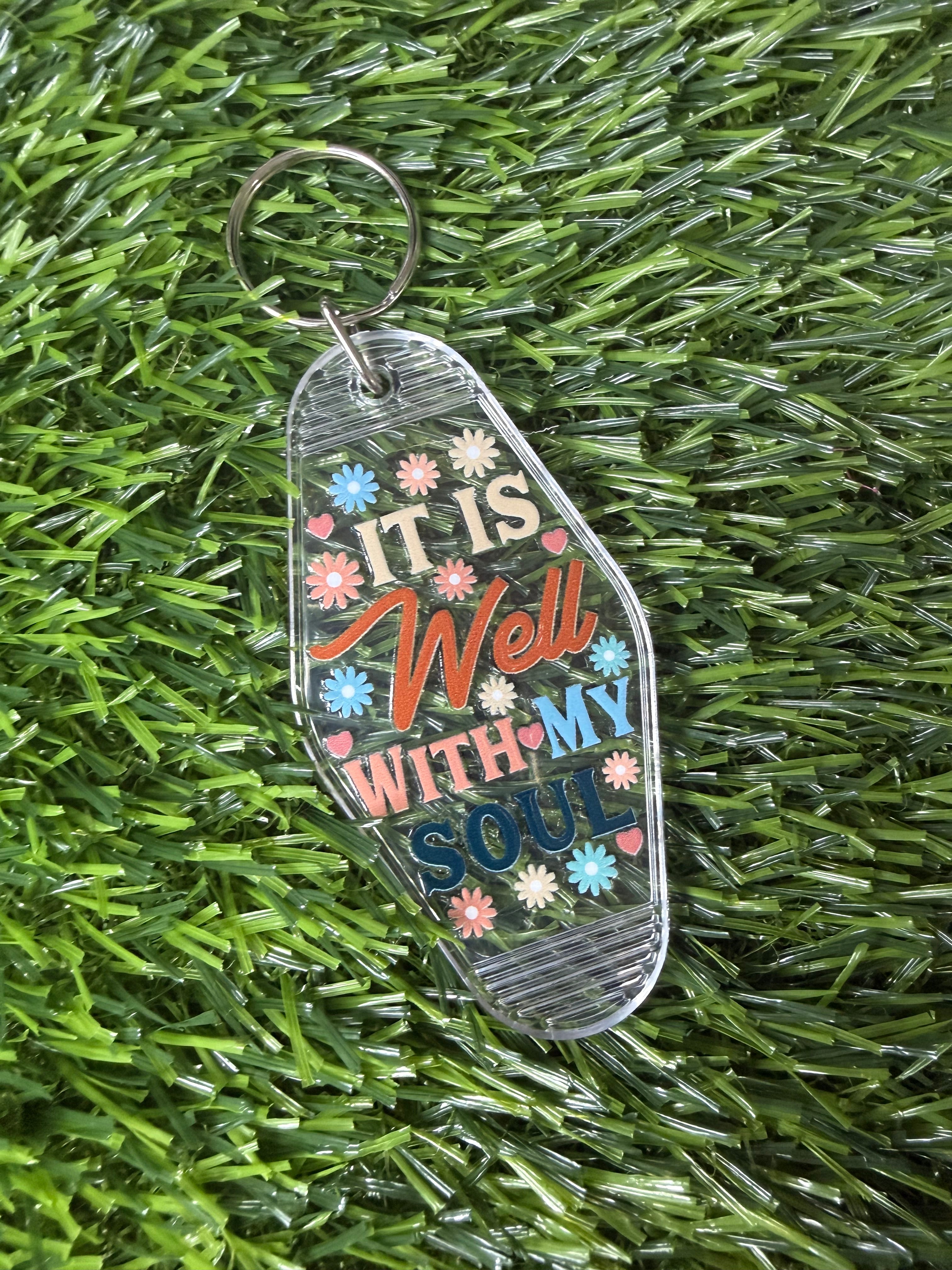 #361- Faith & Designs Collection Motel Keychains