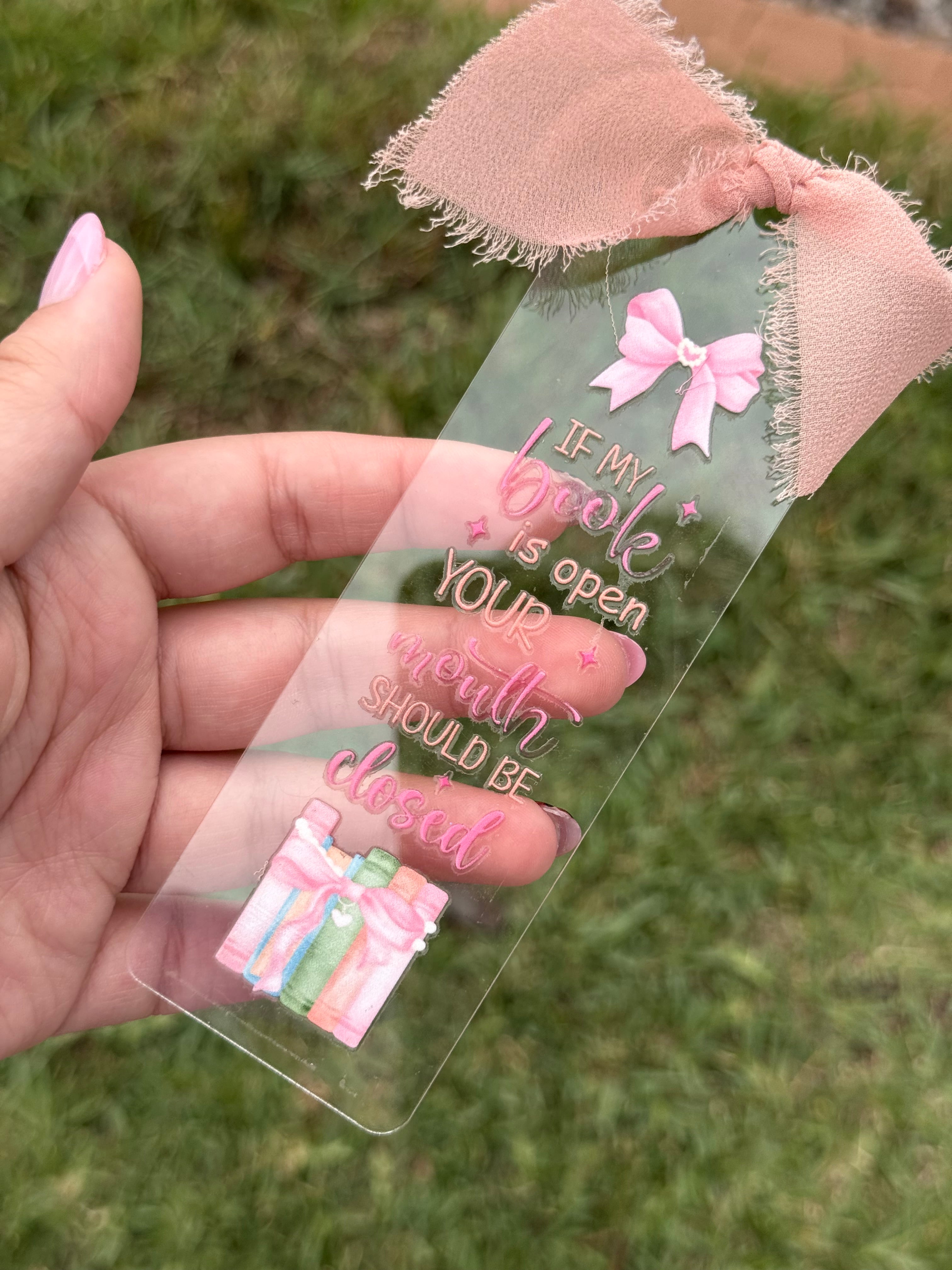 #153- Pink Coquette Collection Large Bookmarks