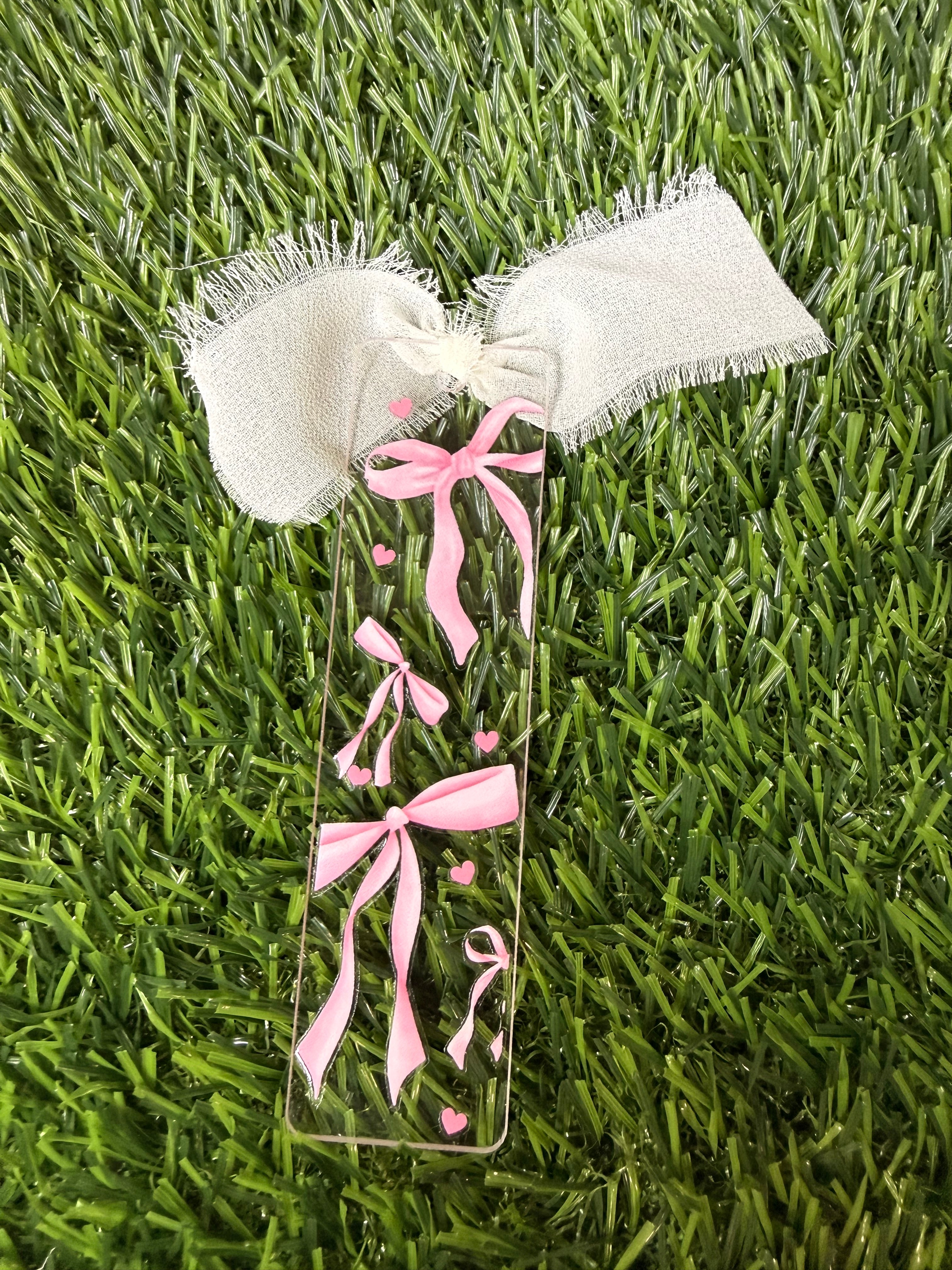 #206- Pink Bows Coquette Bookmark Collection