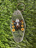 #299- Cow Collection Motel Keychains