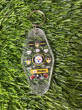 #338- Football Collection Motel Keychains