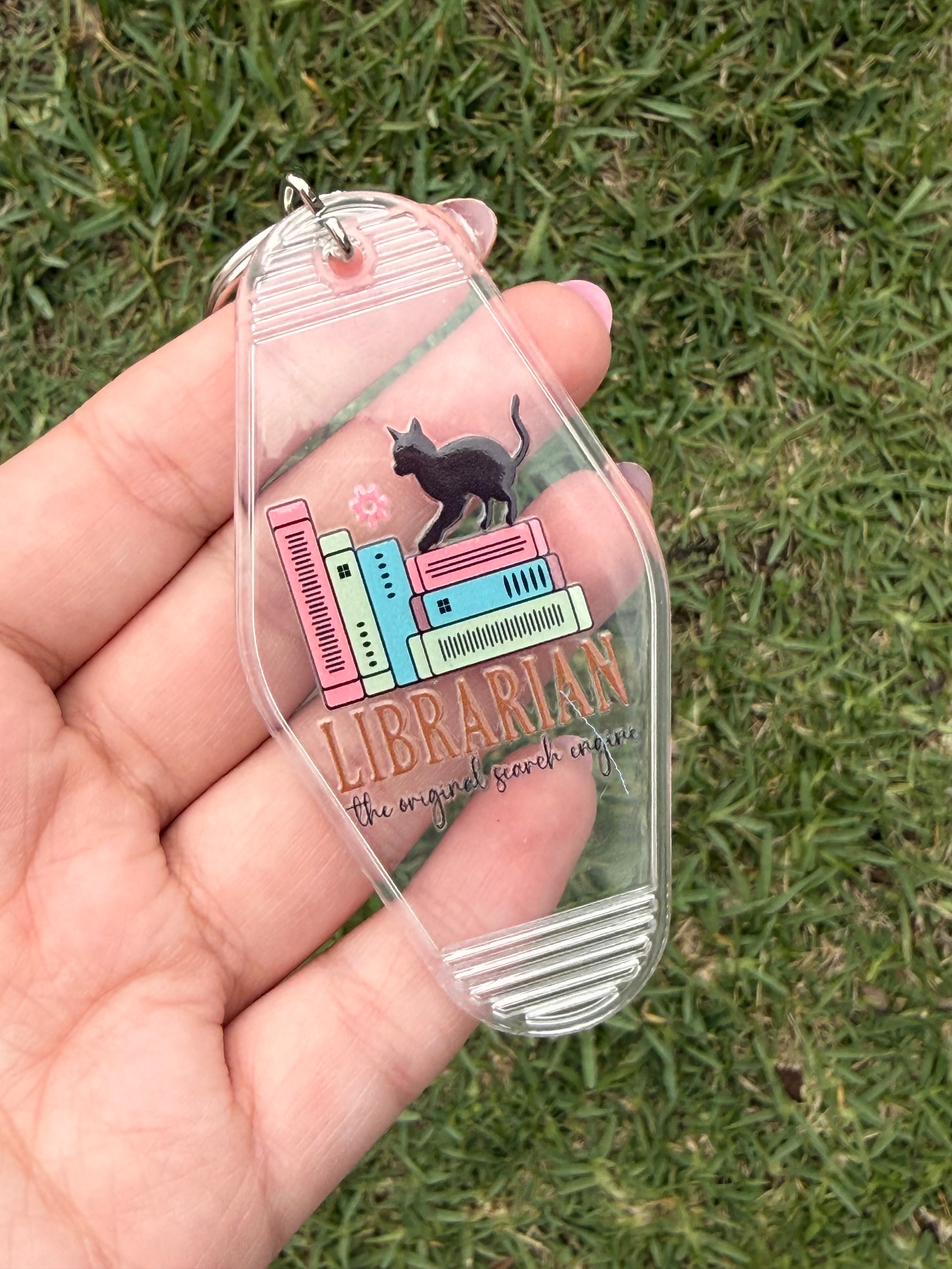 #87- Book Collection Motel Keychains