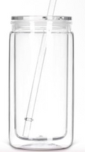 16oz Acrylic Snow Globe Cups